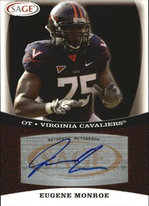 2009 SAGE Autographs Red #35 Eugene Monroe