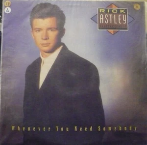 RICK ASTLEY Whenever You Need Somebody LP from PERU Pop Soul - Picture 1 of 4