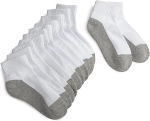 Jefferies Socks Kids' 248557 Quarter Crew Socks Half Cushion 6 Pack Size Large - Picture 1 of 2