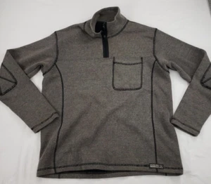 Prana 1/4 Zip Pullover Sweater Medium Herren braun Outdoor Wandern Trail - Bild 1 von 21