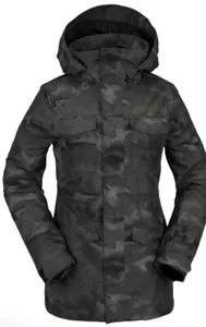 Volcom Leda Covert Green Camo 2022 Snowboard Jacket Size Large Womens BRAND NEW - Picture 1 of 6