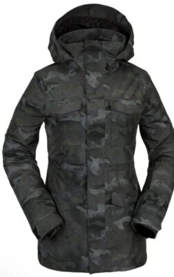 Volcom Leda Covert Green Camo 2022 Snowboard Jacket Size Large Womens BRAND NEW - Image 1 of 4