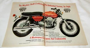 1975 Moto Guzzi 850 T Motorcycle "Unlimited Touring" Original Color Ad - Picture 1 of 1