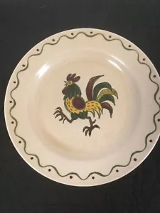 Vintage Metlox Provincial Rooster Serving Round Platter 11.5” Poppytrail EXC - Picture 1 of 6