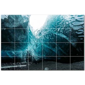 Glacier Ceramic Tile Wall Mural PT500737. 25.5" W x 17" H (24) 4.25 tiles - Picture 1 of 1