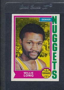 1974/75 Topps #202 Willie Long Nuggets EX/MT *1481