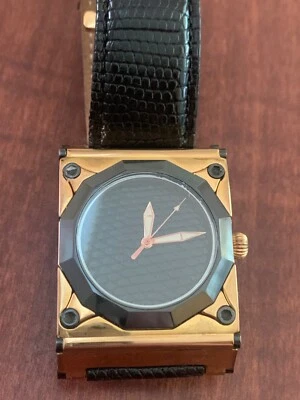 Croton watch CN 307127 Swiss quartz MVT Genuine Lizard Band - Image 1 of 4