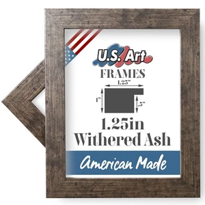 US Art Frames 1.25" Withered Ash MDF Wall Decor Picture Frame S-B - Picture 1 of 8