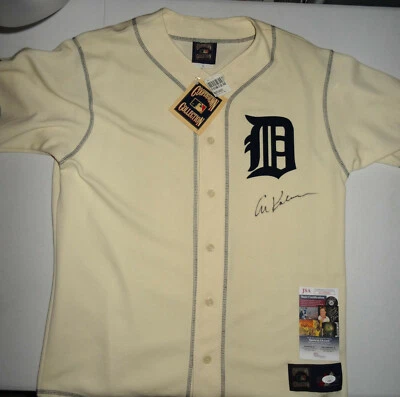 SIGNED TIGERS AL KALINE AUTOGRAPHED JERSEY CERTIFIED AUTHENTIC JSA COA # LL38909 - Image 1 of 4