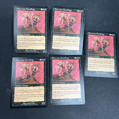Phyrexian Broodlings MTG  Urza's Legacy Magic the Gathering Black Playset 5 - Image 1 of 4