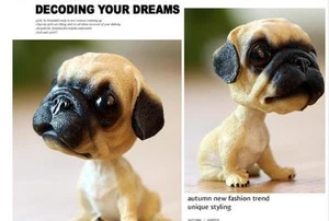 Bobble Head Pug Perro Hogar Salón/Habitación NIÑOS Decoración Estatuilla Juguete Muñeca Lindo Regalo - Imagen 1 de 7