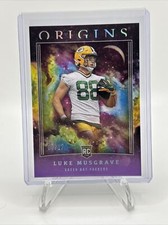 2023 Panini Origins Luke Musgrave Green Bay Packers Rookie Card Purple /17 FOTL