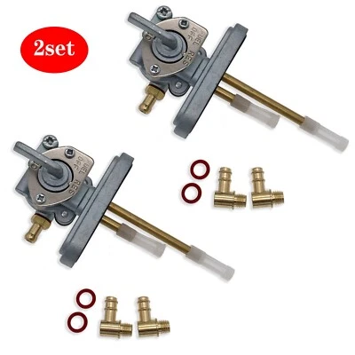 Válvula de combustible 2 piezas Petcock para Yamaha XS750 XS850 XS1100 sin aspiradora 447-24500-02-00 Foto 1 de 3