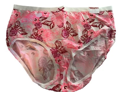 NUEVO CON ETIQUETAS CACIQUE NO SHOW CALZONCILLO COMPLETO TALLA 18/20 BLANCO Y ROSA NEÓN FLORAL Foto 1 de 4