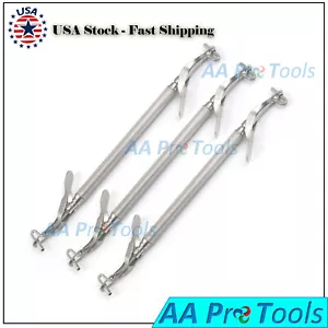 AAPRO 3 PIEZAS PORTADOR DE AMALGAMA DENTAL DOBLE EXTREMO ACERO INOXIDABLE - Imagen 1 de 3