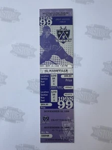 1998 Nashville Predators at Los Angeles Kings Ticket 11.12.98 - Bild 1 von 2