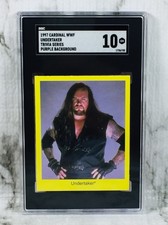 1997 Cardinal WWF “TRIVIA SERIES”! THE UNDERTAKER! SGC 10 “GEM MINT”! POP 1!📈🔥