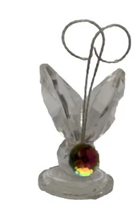 IRIS ARC AUSTRIAN CRYSTAL BUTTERFLY RAINBOW PRISM VINTAGE - Picture 1 of 5