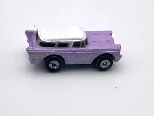 Vintage Micro Machines Galoob 1987 Chevy Nomad Wagon Purple White - Picture 1 of 7