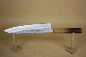 Yoshihiro Gin3 Gyuto chef's Knife 240mm Oak Burnt lacquer Handle with Saya USA