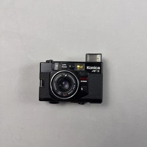 Konica AF3 analoge Kompaktkamera Autofokus schwarz FÜR TEILE LESEN* - Bild 1 von 13