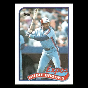 Tarjeta de béisbol Hubie Brooks #485 1989 Topps Montreal Expos MLB - Imagen 1 de 3