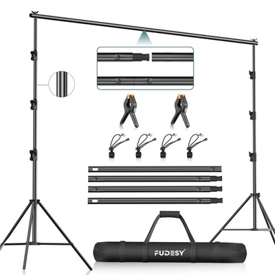 Photo Video Studio 10 x 10Ft Heavy Duty Adjustable Backdrop Stand,Background ... - Image 1 of 4