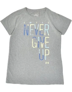 UNDER ARMOUR Boys loose Graphic T-Shirt Top 11-12 Years Medium Grey Cotton AF07 - Picture 1 of 3