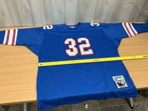 Autentico Throwbacks NFL O.J. Maglia Simpson 1969 Buffalo Bills 32. Ness PA - Foto 1 di 7
