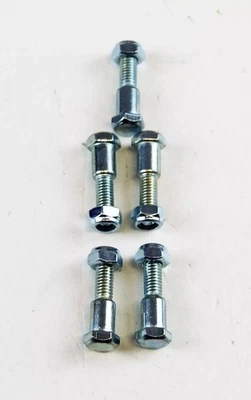 CONFEZIONE DA 5 SET BULLONI E DADI PERNO LEVA FRIZIONE FRENO 6MM HONDA... - Immagine 1 di 2