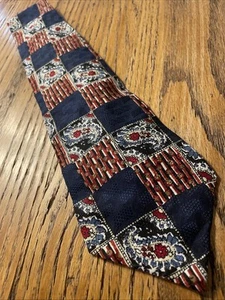 Vintage EUC Oscar De La Renta For Belk Paisley Silk Tie Necktie USA - Picture 1 of 7