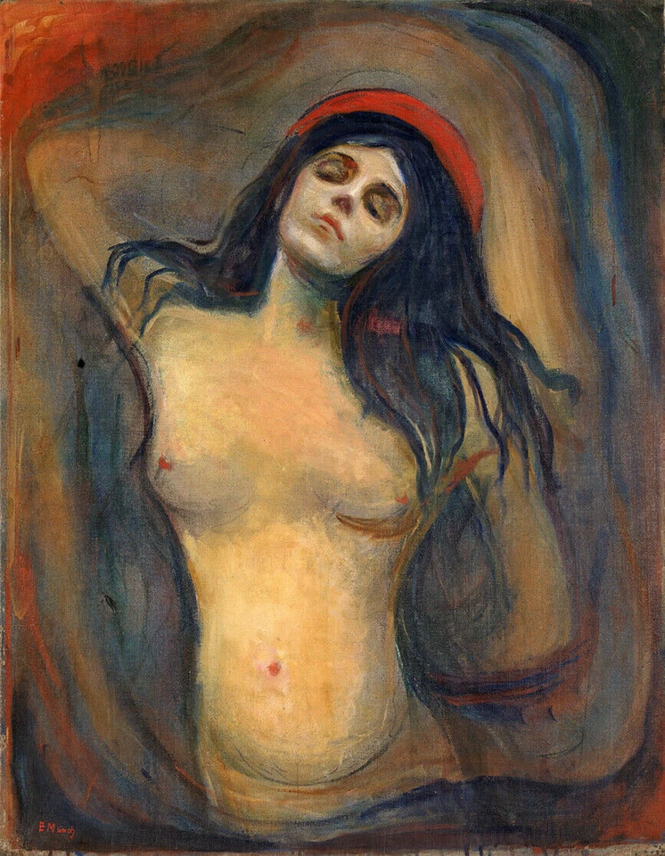 EDVARD MUNCH MADONNA EXPRESSIONISM ART PRINT GICLEE FINE CANVAS - Image 1 of 1