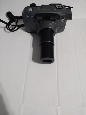 Pentax IQZoom 160 35mm Film Camera 38-160mm Zoom Lens - TESTED Works! - Image 1 of 4