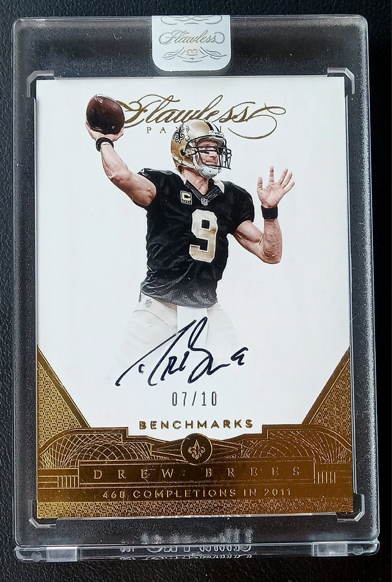 New Orleans Saints Drew Brees Autographed Football Trading Card