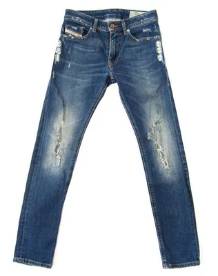 Diesel Hombres S Thommer Elastizado Ajustado Denim 26 Cintura Aprox.76 cm Lujo Informal ITA Foto 1 de 4