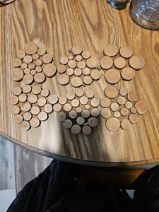 JUEGO DE 6 POSAVASOS DE MADERA HECHOS A MANO HOUSE OF LLOYD DE COLECCIÓN - Imagen 1 de 5