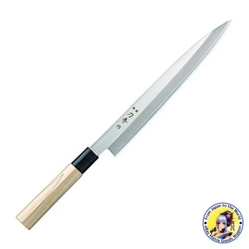 Cubiertos Fuji Yanagiba 240 mm Hechos en Japón Molibdeno Vanadio Acero Monomo Filo Foto 1 de 1