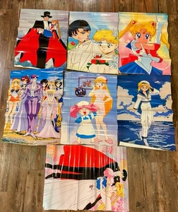 Vintage Sailor Moon 7x Poster Lot 1999 By Naoko Takeuchi Toei Kodansha 34x22 - Bild 1 von 1