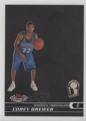 2007 Stadium Club Redemption Rookies Black Refractor Super Teams Corey Brewer RC - Image 1 of 2