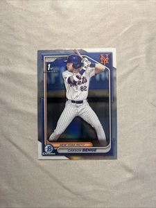 Bowman Draft 2024 - cromo Carson Benge #BDC-28 refractor (RC) - Imagen 1 de 2