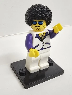 Lego Minifigure 8684 Series 2 - Disco Stu Simpsons Minifigure, With Base. - Image 1 of 3
