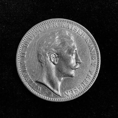 3 Mark Preußen Wilhelm II 1911 A Silber ss (J.103) - Bild 1 von 2
