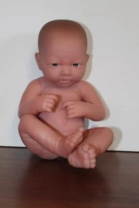 Berenguer 13" Newborn Full Vinyl Baby Doll Curled Up 22-07 Lifelike Blue Eyes - Picture 1 of 9