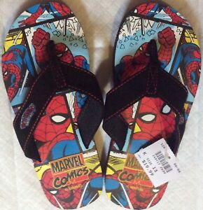 Boys Spiderman Shoes Size 5 6 7 8 9 13 1 2 3 Flip Flops Flats Clogs Sandals 