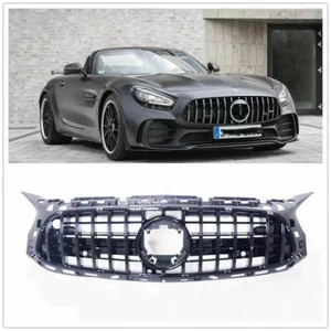 Mercedes AMG GTR Panamericana Facelift Grille - Black - C190 - GT GTS 2016 2017 - Picture 1 of 9