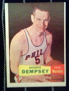 1957 Topps Basketball #60 George Dempsey Philli Warriors 57T-60 - Picture 1 of 2