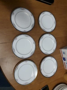 6 Vintage Noritake Ontario 8 1/4" Salad Plates-3763- EUC ((Bin 24) - Picture 1 of 9