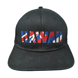 Hawaii Snapback Sombrero Negro Talla Única Ajustable Bordado 6 Paneles VANS - Imagen 1 de 7