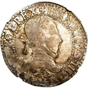 1578 A France Franc NGC VF 35, Henry III - Picture 1 of 3