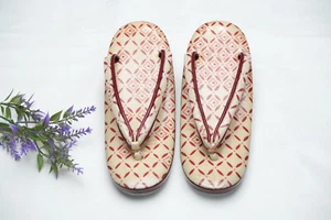 DEAR VANILLA AUTHENTIC JAPANESE VINTAGE ZORI KIMONO SANDALS 23.5cm US SIZE 6.5 - Picture 1 of 7